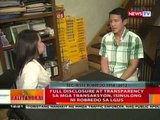 BT: Full disclosure at transparency sa mga transaksyon, isinulong ni Robredo sa LGUs