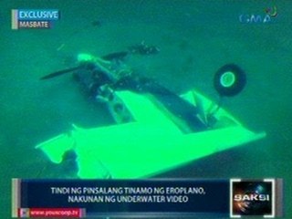 Saksi: EXCLUSIVE: Tindi ng pinsalang tinamo ng eroplano, nakunan ng underwater video