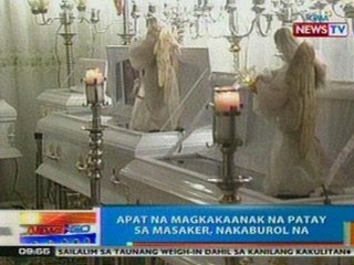 NTG: 4 na magkakaanak na napatay sa masaker sa Valenzuela, nakaburol na sa Calumpit, Bulacan