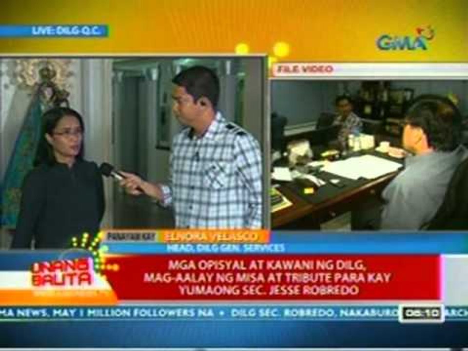 UB: Mga opisyal at kawani ng DILG, mag-aalay ng misa at tribute para kay yumaong Sec. Jesse Robredo