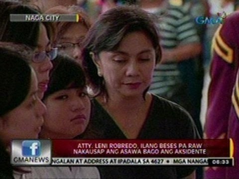 24 Oras: Atty. Leni Robredo, ilang beses pa raw nakausap ang asawa bago ang aksidente