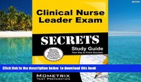 BEST PDF  Clinical Nurse Leader Exam Secrets Study Guide: CNL Test Review for the Clinical Nurse