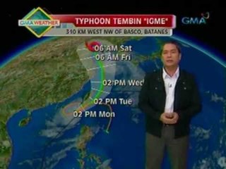 24 Oras: Bagyong Igme, inaasahang   babalik sa PAR mamayang hatinggabi
