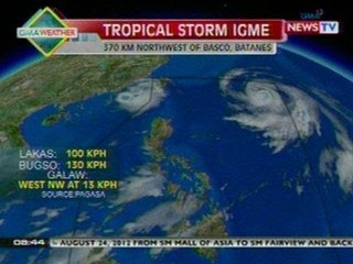 NTVL: Weather update as of 8:44 a.m. (Aug. 25, 2012)