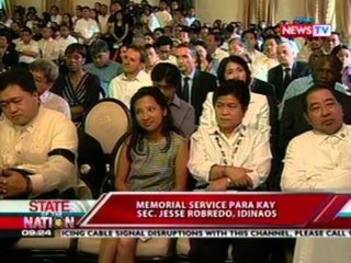 SONA: Memorial service para kay Sec. Jesse Robredo, idinaos
