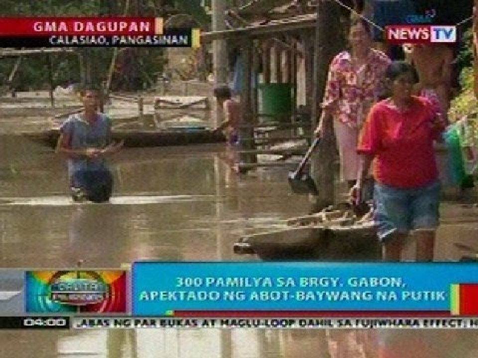 BP: 300 pamilya sa Brgy. Gabon sa Calasiao, Pangasinan, apektado ng ga-baywang na putik