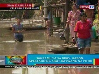 BP: 300 pamilya sa Brgy. Gabon sa Calasiao, Pangasinan, apektado ng ga-baywang na putik