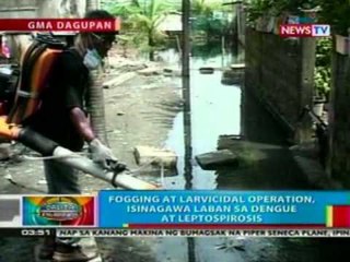 BP: Fogging at larvicidal ops, isinagawa vs dengue at leptospirosis sa Dagupan