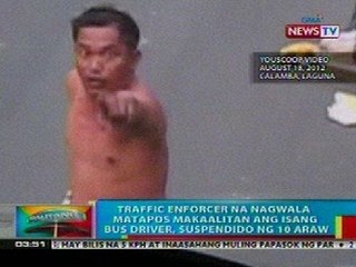 BP: Traffic enforcer na nagwala nang makaalitan ang bus driver sa Laguna, suspendido ng 10 araw
