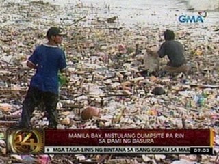 24 Oras: Manila Bay, mistulang dumpsite pa rin sa dami ng basura