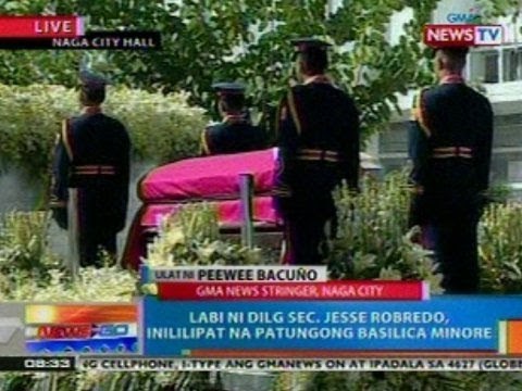 NTG: Labi ni DILG Sec. Robredo, inililipat na patungong Basilica Minore De Peñafrancia