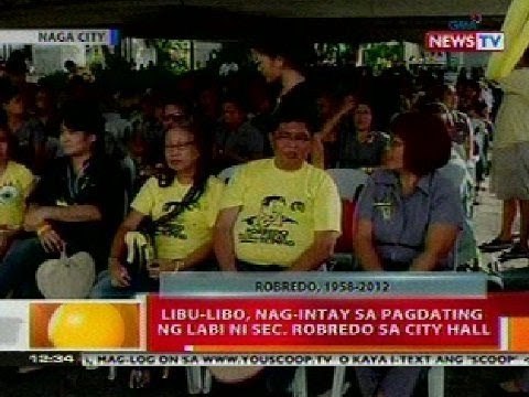 BT: Libu-libo, nag-intay sa pagdating ng labi ni Sec. Robredo sa City Hall