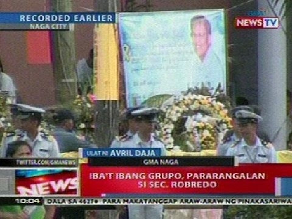 NTL: Iba't ibang grupo, pararangalan si Sec. Robredo