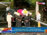 NTG: Yumaong DILG Sec. Jesse Robredo, muling binigyan ng departure honors