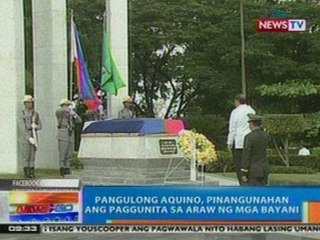 NTG: PNoy, pinangunahan ang paggunita sa araw ng mga bayani