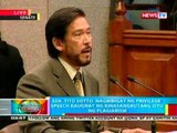 BP: Sen. Tito Sotto, nagbibigay ng privilege speech kaugnay ng kinasangkutang isyu ng plagarism
