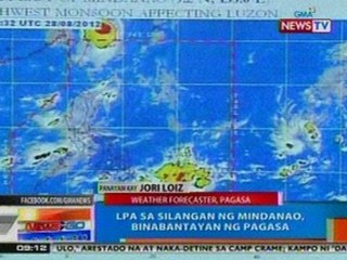 NTG: LPA sa Silangan ng Mindanao, binabantayan ng PAGASA