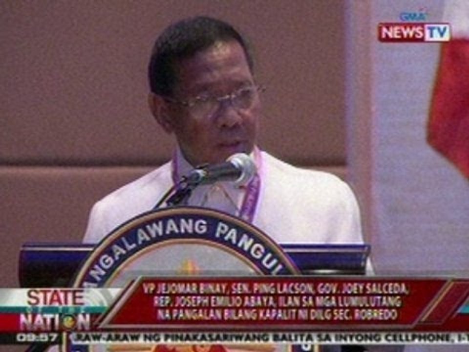 SONA: VP Binay, Sen. Lacson at iba pa, ilan sa mga lumulutang na pangalan bilang kapalit ni Robredo