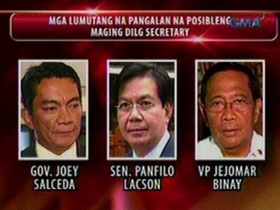 24Oras: PNoy, hinimok na magtalaga na ng kapalit ni Robredo sa DILG