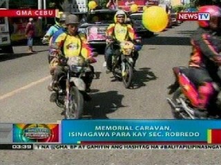 BP: Memorial Caravan, isinagawa para kay Sec. Robredo sa Cebu