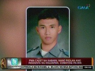 24Oras: PMA Cadet na nabaril nang pigilan ang insidente ng holdapan, comatose pa rin