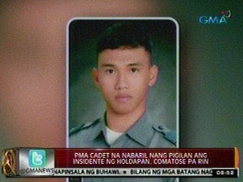 24Oras: PMA Cadet na nabaril nang pigilan ang insidente ng holdapan, comatose pa rin