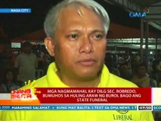UB: Mga nagmamahal kay DILG Sec. Robredo, bumuhos sa huling araw ng burol bago ang state funeral