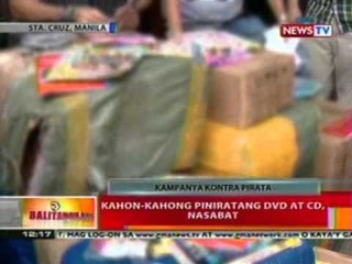 BT: Kahon-kahong piniratang DVD at CD, nasabat sa Manila