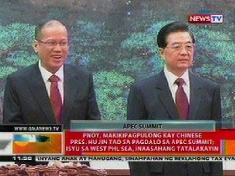 BT: PNoy, makikipagpulong kay Chinese Pres. Hu Jin Tao sa pagdalo sa APEC Summit