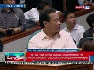 NTL: Ex-CJ Corona, anak na si Carla at manugang, sinampahan ng tax evasion