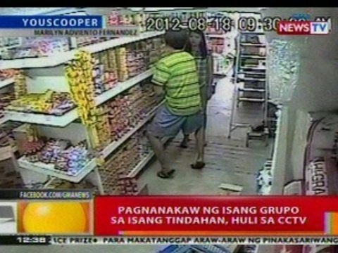 BT: Pagnanakaw ng isang grupo sa isang tindahan sa Valenzuela City, huli sa CCTV via Youscoop