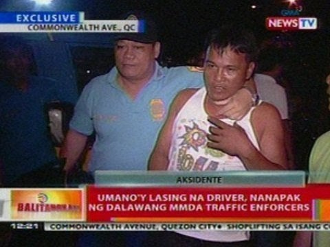 BT: EXCLUSIVE: Umano'y lasing na driver, nanapak ng 2 MMDA traffic enforcers sa QC