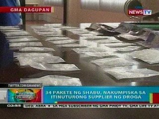 BP: 34 na pakete ng shabu, nakumpiska sa Dagupan, Pangasinan
