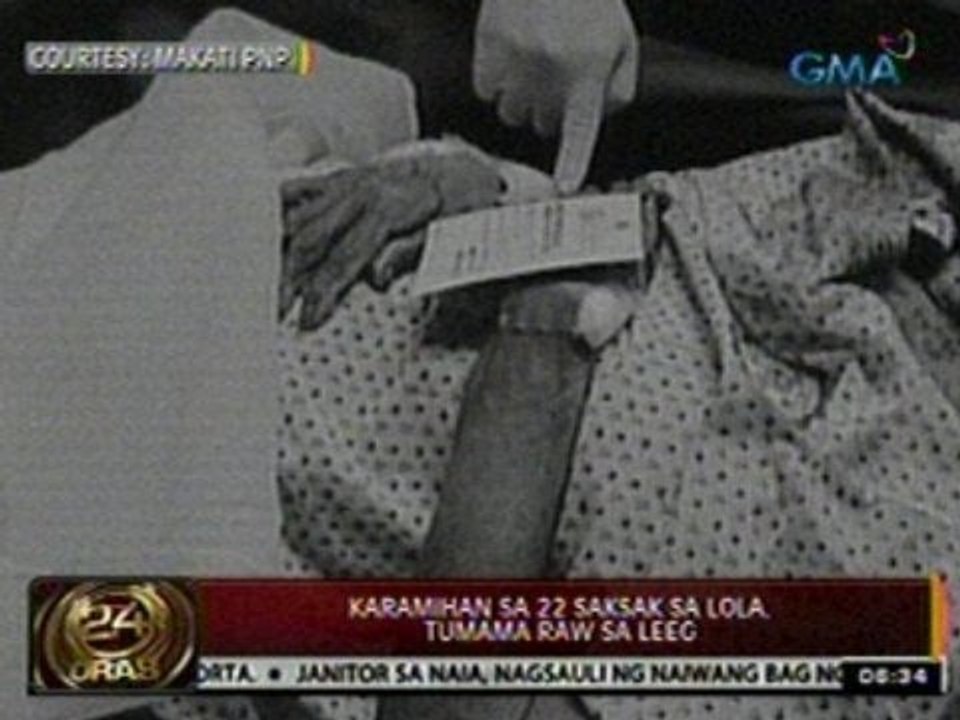24Oras: Karamihan sa 22 saksak sa lolang napatay sa Makati, tumama raw sa leeg