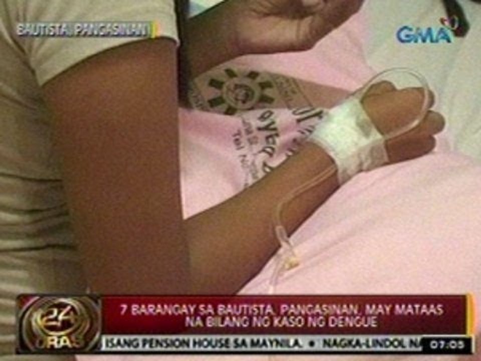 24Oras: 7 barangay sa Bautista, Pangasinan, may mataas na bilang ng kaso ng dengue