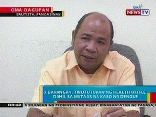 BP: 7 barangay sa Pangasinan, tinututukan ng health office dahil sa mataas na kaso ng dengue