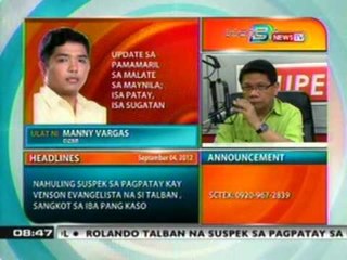 DB: Pamamaril sa Malate sa Maynila; isa patay, isa sugatan
