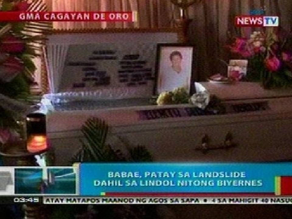 BP: Babae sa Cagayan de Oro, patay sa landslide dahil sa lindol nitong Biyernes