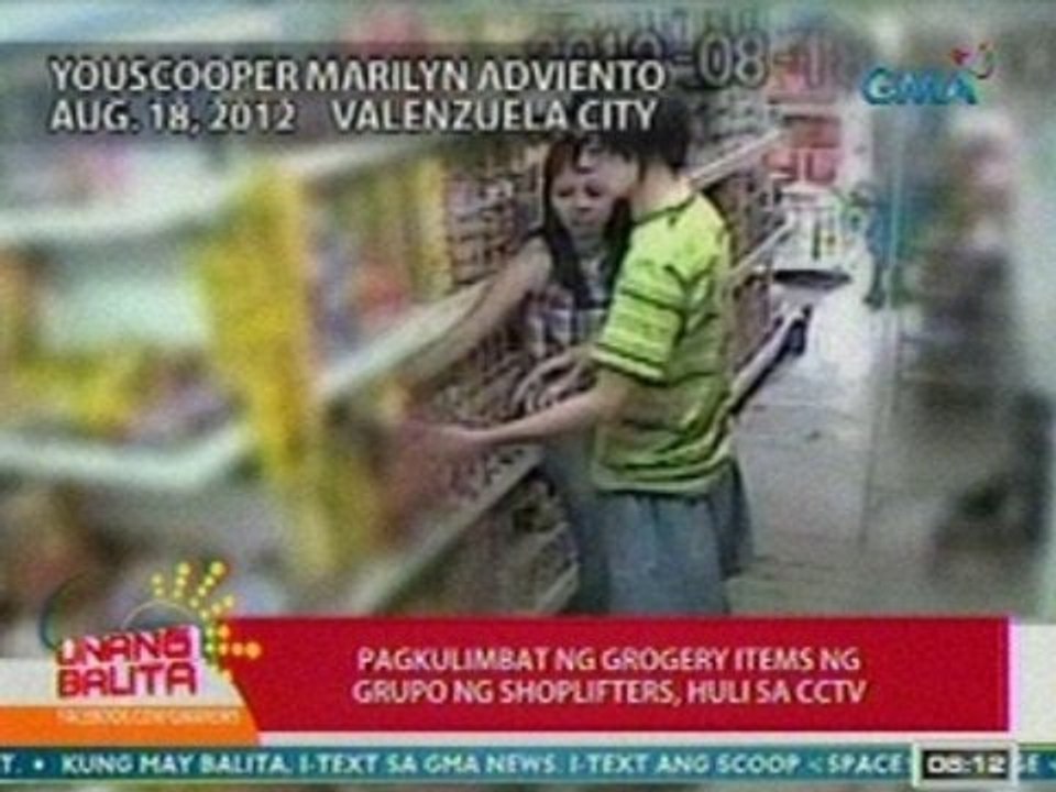 UB: Pagkulimbat ng grocery items ng grupo nh shoplifters sa Valenzuela City, huli sa CCTV