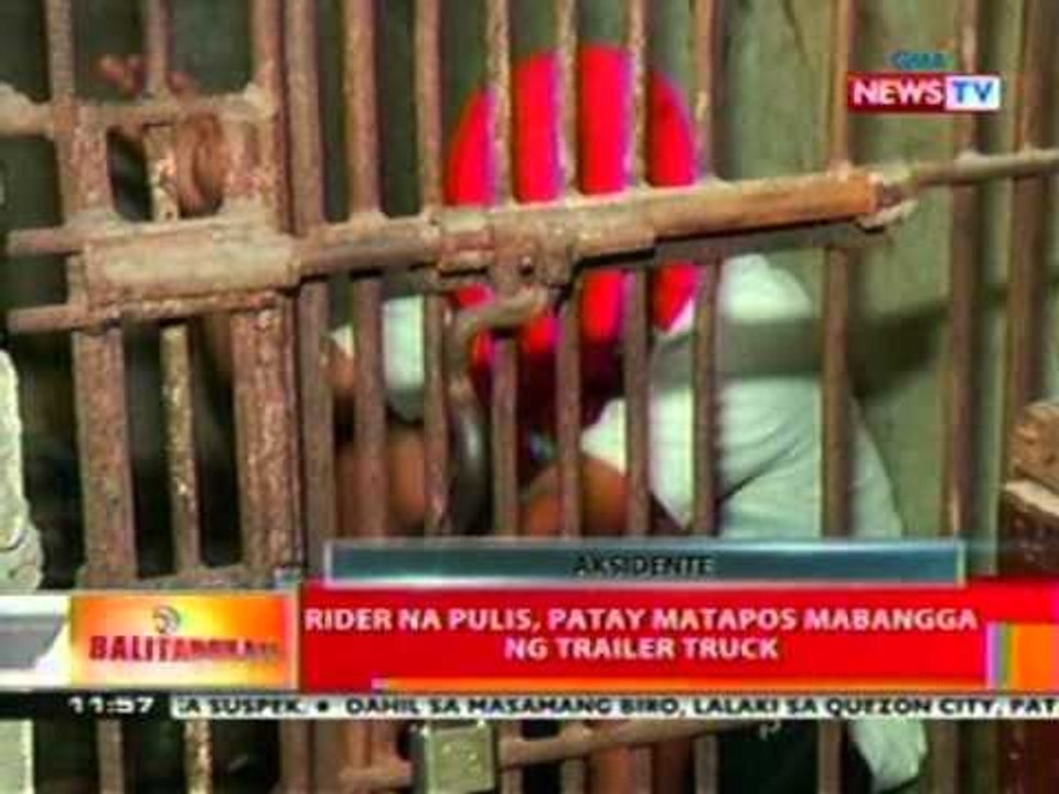 BT: Rider na pulis, patay nang mabangga ng trailer truck sa Maynila