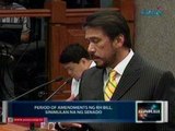 Saksi: Period of Amendments ng RH Bill, sinimulan na ng Senado