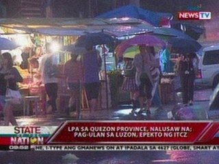 SONA: LPA sa Quezon Prov., nalusaw na; pag-ulan sa Luzon, epekto ng ITCZ