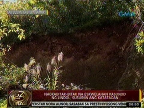 24 Oras: Tipak-tipak na bato't lupa, gumuho dahil sa aftershocks at pag-uulan