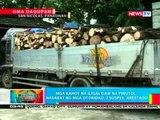 BP: Mga kahoy na iligal daw na pinutol, nasabat sa San Nicolas, Pangasinan