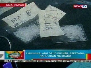 BP: 2 hinihinalang drug pusher, arestado sa Davao City