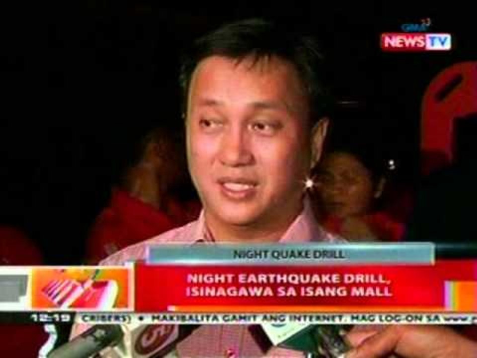 BT: Night earthquake drill, isinagawa sa isang mall sa Ortigas