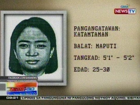 NTG: Computerized sketch ng babaeng nagpanggap na doktor at tumangay sa sanggol sa QC, inilabas na