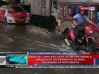 NTL: Baha sa ilang kalsada sa Metro Manila, nagdulot ng perwisyo sa mga pasahero at motorista
