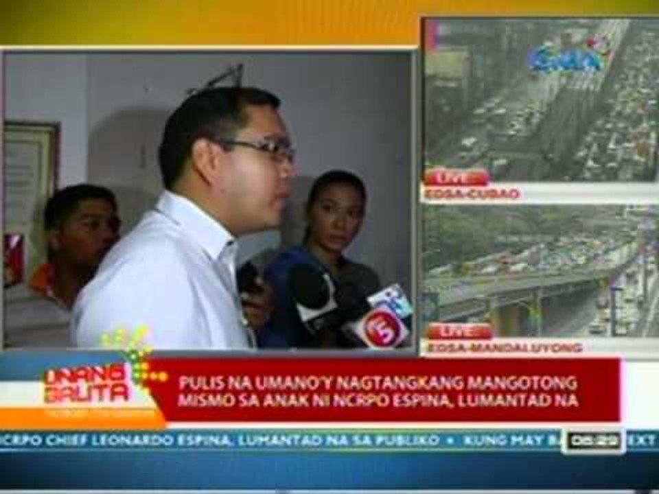 UB: Pulis na umano'y nagtangkang mangotong mismo sa anak ni NCRPO Espina, lumantad na