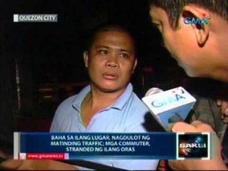 Saksi: Baha sa ilang lugar, nagdulot   ng matindhing traffic
